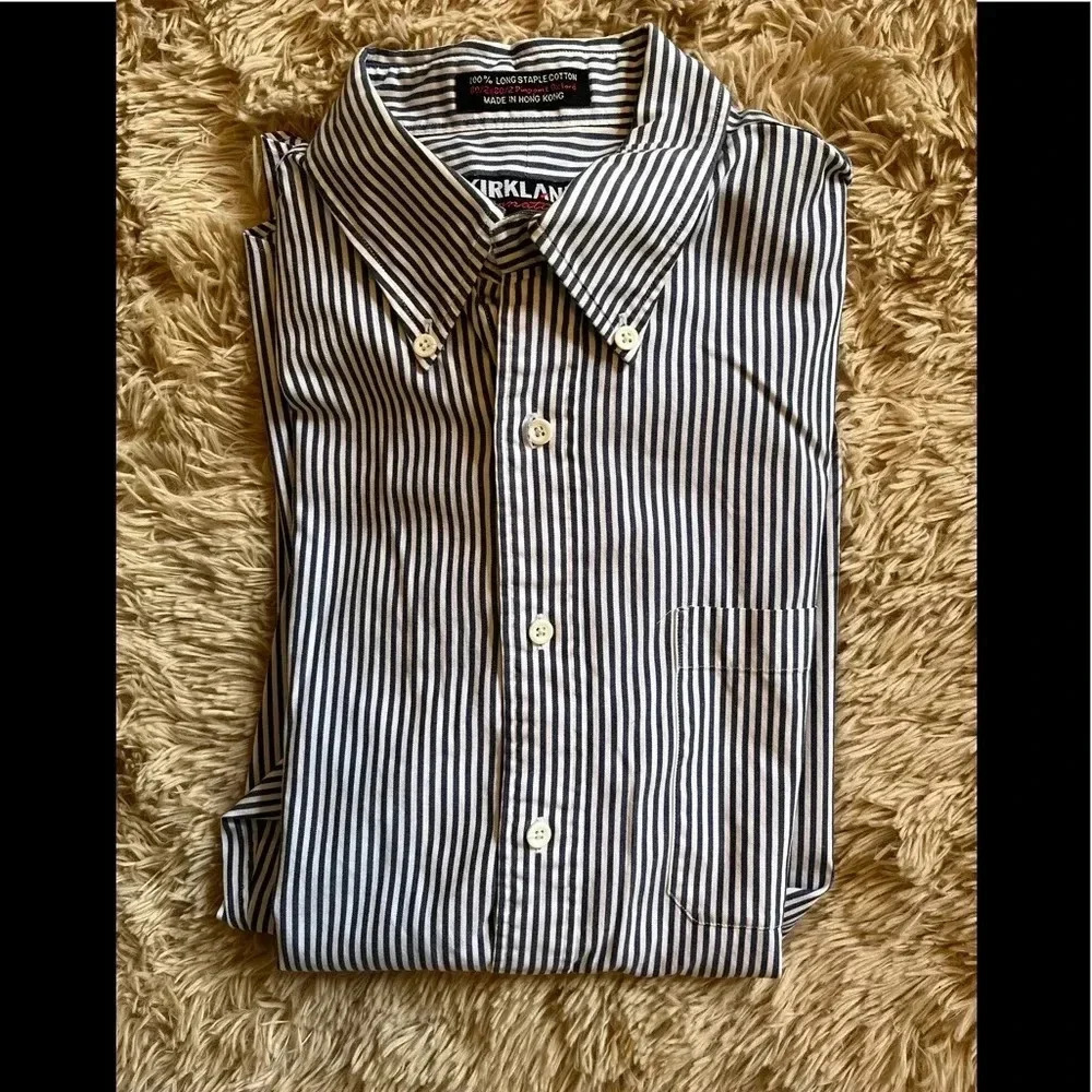 Kirkland striped dress shirt
